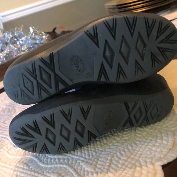 Pajar pullon fabric fold over snow boots with faux fur interior & low wedge heel - Picture 6 of 11